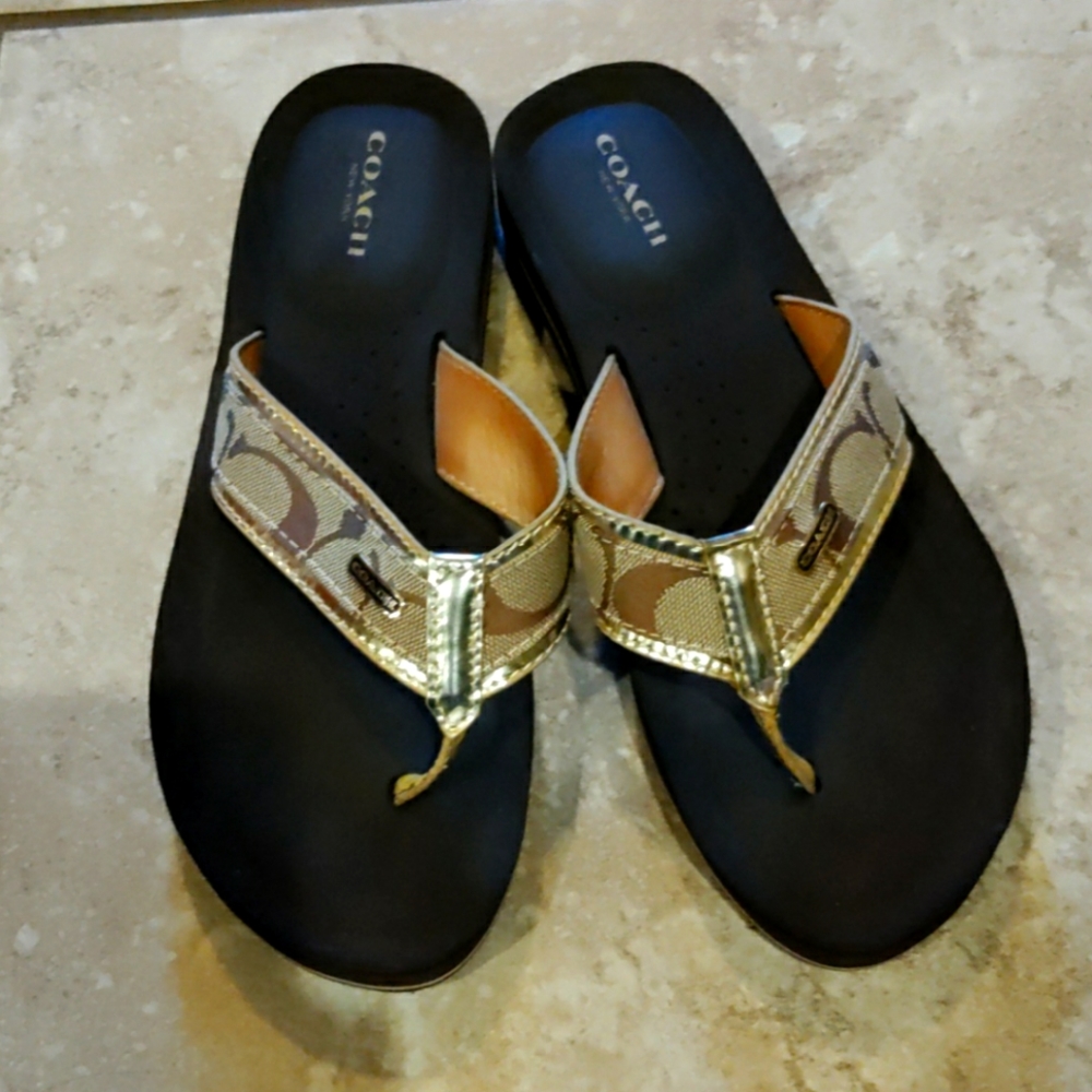 Coach Jaye Flip Flops Sandals 37 7